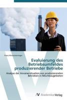 Evaluierung Des Betriebsumfeldes Produzierender Betriebe 3639386922 Book Cover