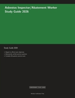 Asbestos Inspector/Abatement Worker Study Guide 2026 (Meridian Certification Press Study Guides) 1608887677 Book Cover
