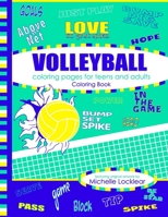 Volleyball Coloring Pages for Teens and Adults Coloring Book B08MHPYP7D Book Cover