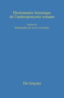 Bibliographie des sources historiques 3484507039 Book Cover