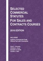 Selected Commercial Statutes For Sales and Contracts Courses, 2011 0314275096 Book Cover