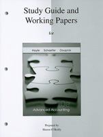 Study Guide & Working Papers to accompany Advanced Accounting 0073344737 Book Cover