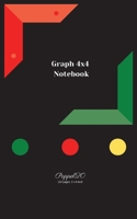 Graph 4x4 Notebook - Black cover - 124 pages-5x8-Inches 1034148281 Book Cover