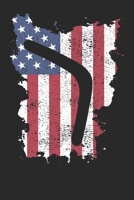 Gift Notebook: Boomerang USA Flag 6x9 Dot Grid 120 Pages 1709675683 Book Cover