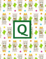 Q: Letter Monogrammed Daily Planner January 2020 - December 2020 Appointment Book Day Schedule - Llama Cactus Succulent (8.5x11) 1708449825 Book Cover