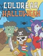 Colorear Halloween: Libro de Colorear para Niños de 4-9 Años B08KMPQSBB Book Cover