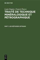 Les Méthodes Optiques 3112341635 Book Cover