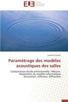 Paramétrage des modèles acoustiques des salles 3838183525 Book Cover