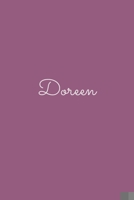 Doreen: notebook with the name on the cover, elegant, discreet, official notebook for notes, dot grid notebook, B084B24NFG Book Cover