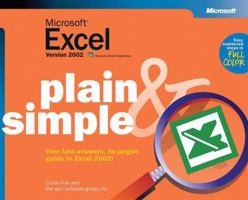 Microsoft Excel 2002 Plain & Simple 0735614512 Book Cover