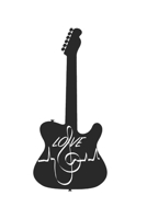 Guitar - Bass treble Music Clef Heartbeat, music book, music lines, notebook, notepad, 120 pages, souvenir gift book, also suitable as a decoration for birthday or christmas 1673618847 Book Cover