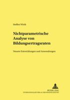 Nichtparametrische Analyse Von Bildungsertragsraten: Neuere Entwicklungen Und Anwendungen 3631508743 Book Cover