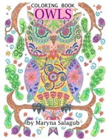 Owls coloring book B0849HM3RY Book Cover