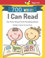 700 Words I Can Read My First Word First Reading Book. Afrikaans English Picture Book: Full-color childrens books to read basic vocabulary cartoons wo B0972XRS6R Book Cover