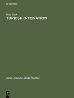 Turkish Intonation: An Instrumental Study 9027923698 Book Cover