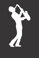 Notebook: Dot Grid Dotted 6x9 120 Pages Saxophone Jazz Musician Saxophonist Cool 1082171085 Book Cover