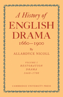 History of English Drama, 1660 1900 0521109280 Book Cover