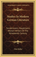 Studies in modern German literature 101421713X Book Cover