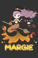 Margie: Margie Halloween Beautiful Mermaid Witch, Create An Emotional Moment For Margie?, Show Margie You Care With This Personal Custom Gift With Margie's Very Own Planner Calendar Notebook Journal 1699466459 Book Cover