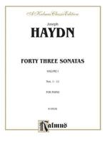 Haydn / Sonatas, Volume I" (Kalmus Edition) 076924985X Book Cover