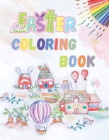 Easter Coloring Book: An Adults Coloring Book Of 50 Easter Designs For Relaxation.Fun and Easy Happy Easter Eggs And So Many Easter Scenes Coloring Pages for Adults B08Y4HBF1D Book Cover