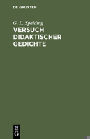 Versuch didaktischer Gedichte 3111113116 Book Cover