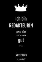 Notizbuch f�r Redakteure / Redakteur / Redakteurin: Originelle Geschenk-Idee [120 Seiten kariertes blanko Papier] 1677598425 Book Cover