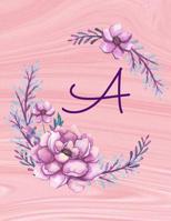 A: Monogrammed Large Print Sudoku Puzzles Activity Book - Game Instructions and Answer Key - Perfect Gift For Women, Teens, Retirees 1099669332 Book Cover