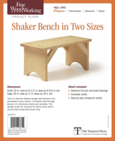 Fine Woodworking's Shaker Bench in Two Sizes Plan 1621138712 Book Cover