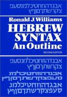 Hebrew Syntax 0802022189 Book Cover