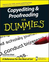 Copyediting and Proofreading for Dummies (For Dummies) 0470121718 Book Cover