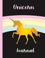 Unicorn Journal: Journal and Notebook- Composition Size (8.5x11) With Wide Lined and Blank Pages, Perfect for Journal & Notes 1704372798 Book Cover