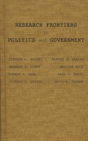 Research Frontiers in Politics and Government: 083716527X Book Cover