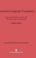 Automatic Language Translation 0674421949 Book Cover