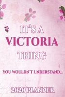 Victoria: Personalised Name Planner 2020 Gift For Women & Girls 100 Pages (Pink Floral Design) 2020 Weekly Planner Monthly Planner 1694402932 Book Cover