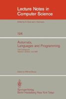 Automata, Languages and Programming: 12th Colloquium, Nafplion, Greece, July 15-19, 1985. Proceedings 354015650X Book Cover