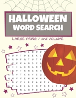 Halloween Word Search: Puzzle Book Large Print - 80 Halloween Puzzles 169743729X Book Cover