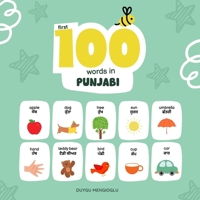 First 100 Words in Punjabi: Punjabi Language Learning for Kids, Bilingual Punjabi Baby Book, Punjabi First Dictionary, Punjabi Flashcards B0FV3PSCSK Book Cover