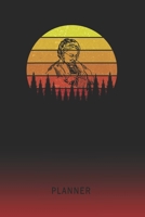 Planner: Knitting 2 Year Weekly Planner 2020 - 2022 Retro Vintage Sunset Cover January 20 - December 21 Planning Organizer Writing Notebook Productive Datebook Calendar Schedule Plan Days, Set Goals & 1704130034 Book Cover