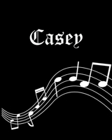 Casen: Sheet Music Note Manuscript Notebook Paper - Personalized Custom First Name Cover - Musician Composer Instrument Composition Book - 12 Staves a Page Staff Line Notepad & Notation Guide - Create 1702593061 Book Cover