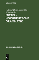Mittelhochdeutsche Grammatik 3111211630 Book Cover