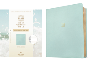 NLT Every Woman's Bible, Journaling Edition, Filament Enabled (Leatherlike, Seafoam Blue, Red Letter) B0GQPB1GMT Book Cover