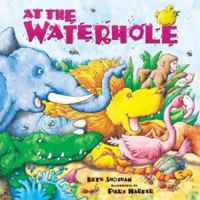 At the Waterhole (Mini Board Books) 1845392442 Book Cover