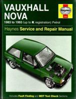 Vauxhall Nova Service and Repair Manual 185960188X Book Cover