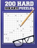 200 Hard Sikaku Puzzles: Japanese Puzzle B08FP5TYBL Book Cover