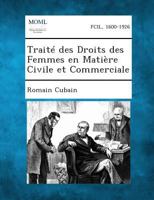 Traite Des Droits Des Femmes En Matiere Civile Et Commerciale 1289339430 Book Cover