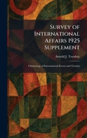 Survey of International Affairs 1925 Supplement: Chronology of International Events and Treaties 1026021162 Book Cover