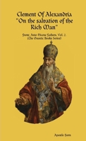 On the salvation of the Rich Man 024443848X Book Cover