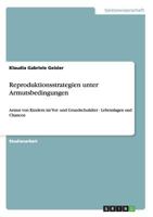Reproduktionsstrategien unter Armutsbedingungen: Armut von Kindern im Vor- und Grundschulalter - Lebenslagen und Chancen 3640507991 Book Cover