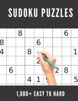 1,000+ Sudoku Puzzles Easy to Hard: Sudoku Puzzle Book for Adults, Easy-Hard Level Sudoku, with Solutions B08S8PK5SZ Book Cover